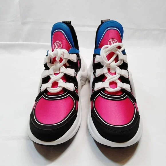 Louis Vuitton Sneakers Women Hot Pink Nylon mon-308-071425 - Picture 2 of 9